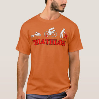 Triathlon schwimmen Rad laufen mit Handicap T-Shirt