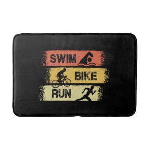 Triathlon - Schwimmen Radfahren Laufen Badematte