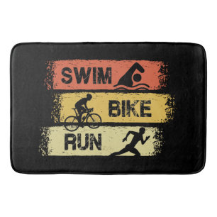 Triathlon - Schwimmen Radfahren Laufen Badematte