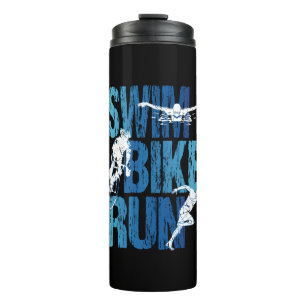 Triathlon - Schwimmen Radfahren Laufen Thermosbecher