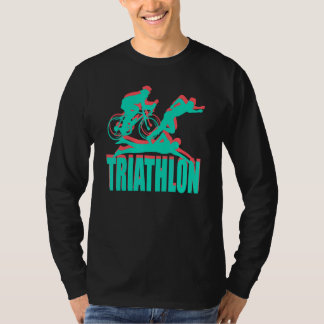 Triathlon Schwimmen Radfahren Laufen Triathlon T-Shirt