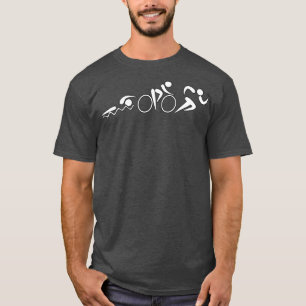 Triathlon schwimmen und radfahren für Triathlon T-Shirt