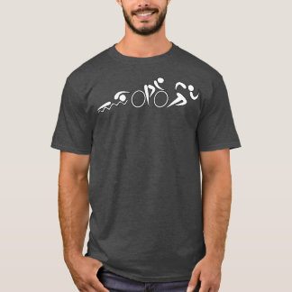 Triathlon schwimmen und radfahren für Triathlon T-Shirt