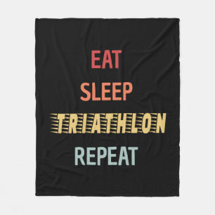 Triathlon - Sleep Triathlon Wiederholung Fleecedecke
