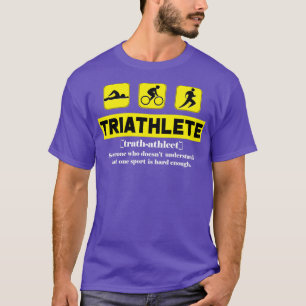 Triathlon Sport für Schwimmer Radfahrer Rallenläuf T-Shirt