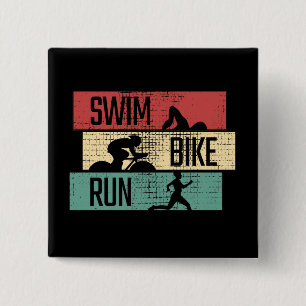 Triathlon - Swim Bike Run Button