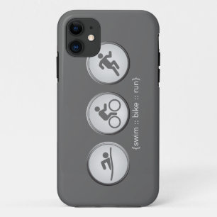 Triathlon Swim-Bike-Run iPhone 5 Coque (gris)