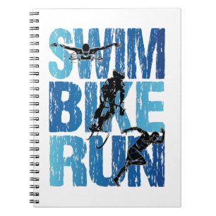 Triathlon - Swim Bike Run Notizblock