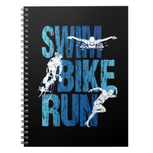 Triathlon - Swim Bike Run Notizblock