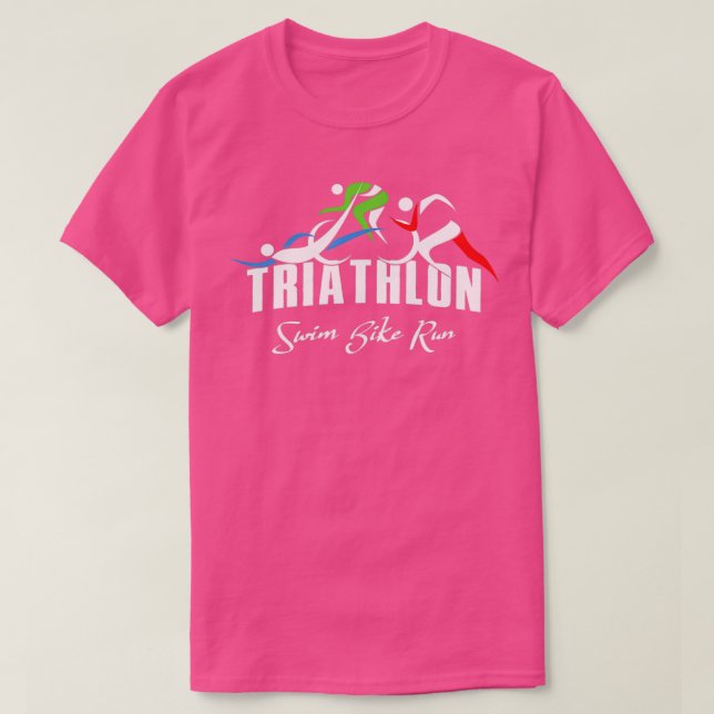 Triathlon Swim Bike Run Triathlete 66 T-Shirt (Design vorne)