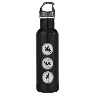 Triathlon SWIM-CYCLE-RUN (Schwarzes) Trinkflasche