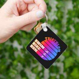 Triathlon Swim, Fahrrad, laufen Schlüsselanhänger