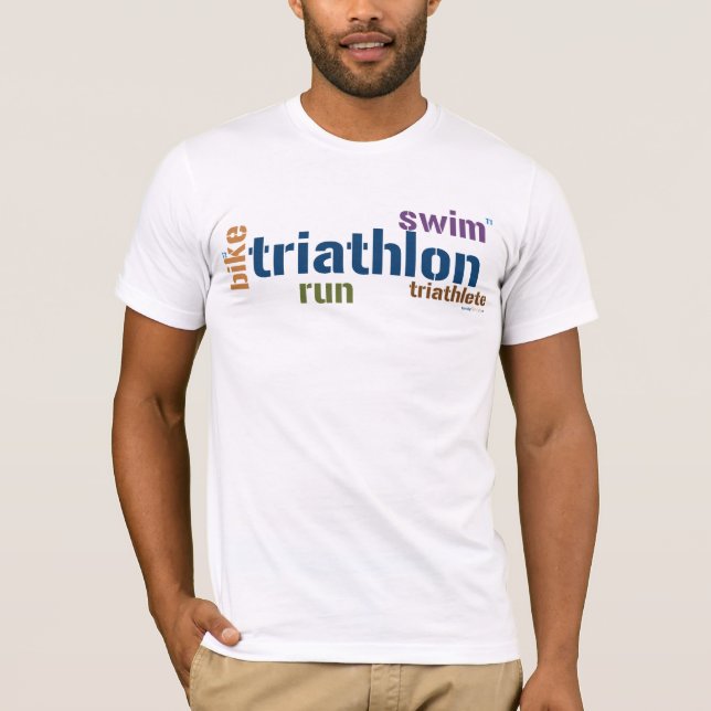 Triathlon-Text T-Shirt (Vorderseite)