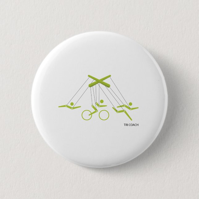 Triathlon-Trainer, Triathlon-Trainer Button (Vorderseite)