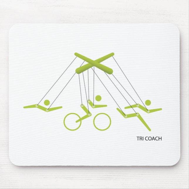 Triathlon-Trainer, Triathlon-Trainer Mousepad (Vorne)