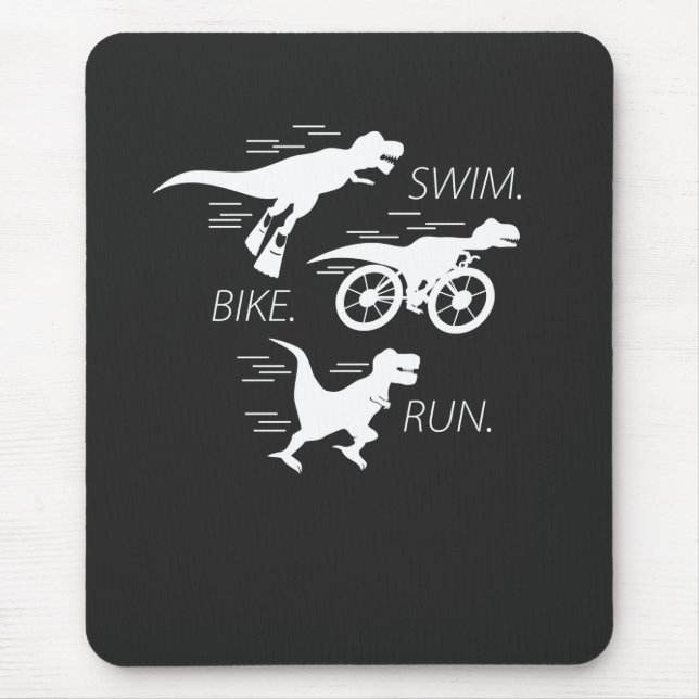 Triathlon Trex Mousepad (Vorne)