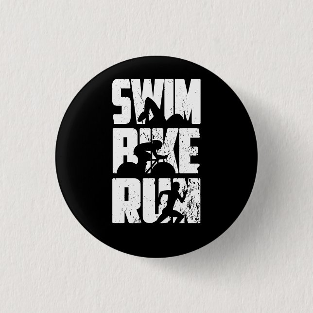 Triathlon Triathlet Button (Vorderseite)
