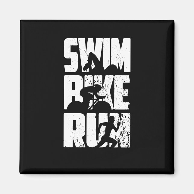 Triathlon Triathlet Magnet (Vorne)