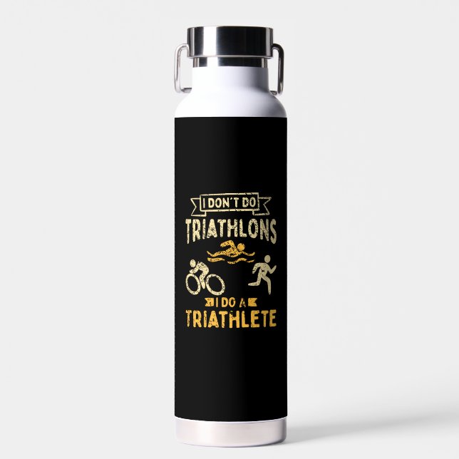 Triathlon-Triathlet  Trinkflasche (Vorne)