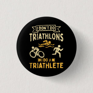 Triathlon Triathlete Button