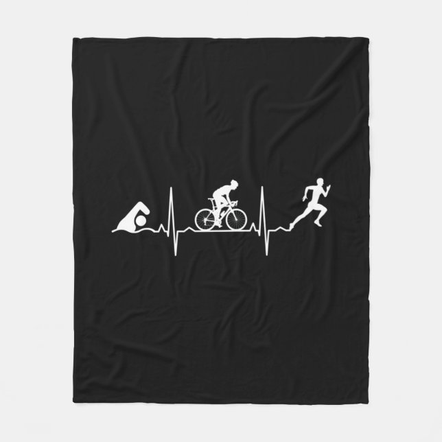 Triathlon - Triathlon Heartbeat Fleecedecke (Vorderseite)