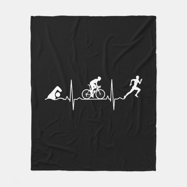 Triathlon - Triathlon Heartbeat Fleecedecke (Vorderseite)