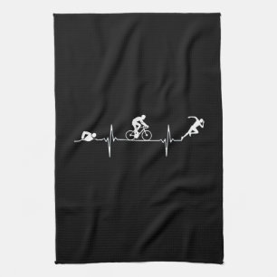 Triathlon - Triathlon Heartbeat Geschirrtuch