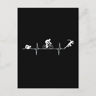 Triathlon - Triathlon Heartbeat Postkarte