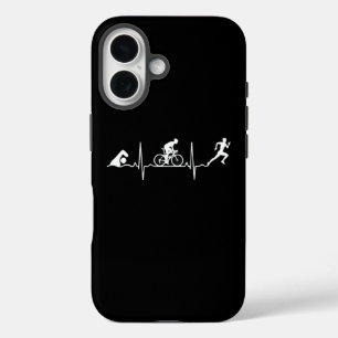 Triathlon - Triathlon Herzschlag iPhone 16 Hülle