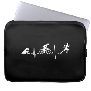 Triathlon - Triathlon Herzschlag Laptopschutzhülle