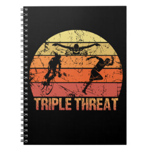 Triathlon Triple Threat Vintage Notizblock