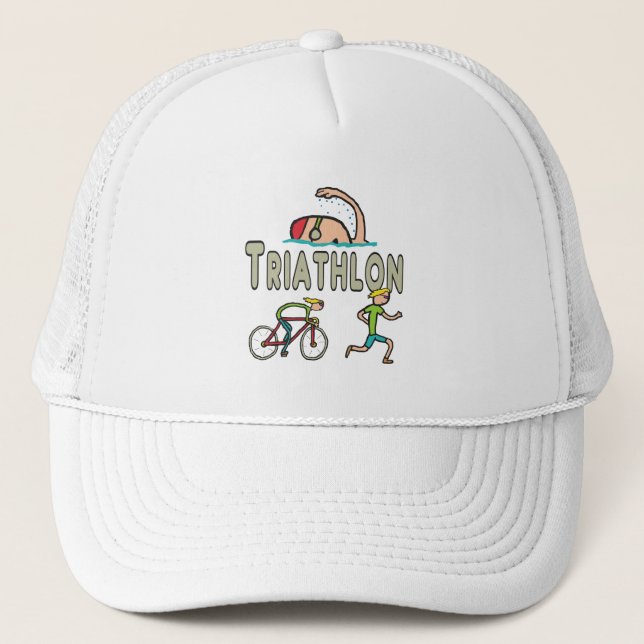 Triathlon Truckerkappe (Vorderseite)