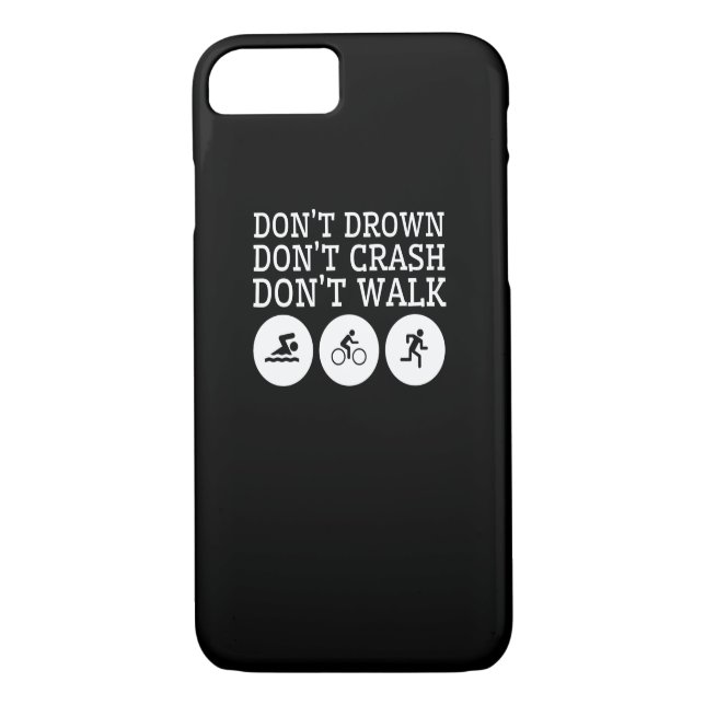 Triathlon tun nicht Drown zusammenstoßen nicht Case-Mate iPhone Hülle (Rückseite)