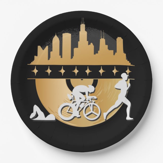 Triathlon, Urban & Lifestyle Pappteller (Vorderseite)