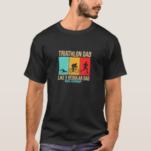 Triathlon Vathers Anerkennung Sportsport Vater 1 T-Shirt