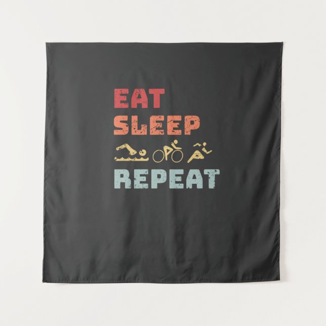 Triathlon Wandteppich (Vorderseite)