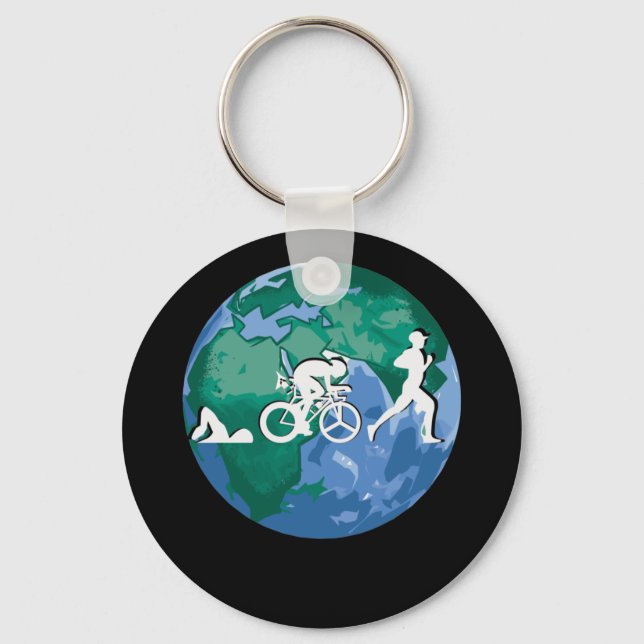 Triathlon, wunderbare Natur Schlüsselanhänger (Vorderseite)