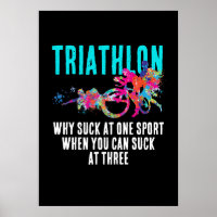 Triathlon Zitat Magenta und Türkis Splasha