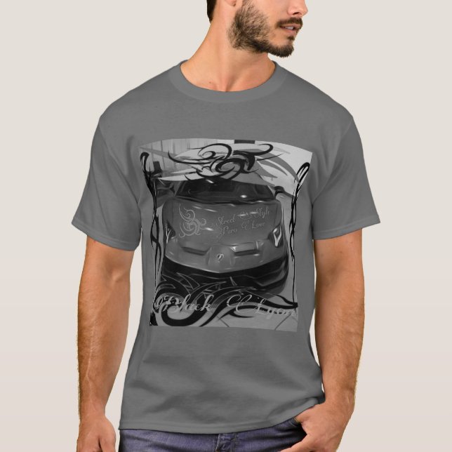 Trib Bw-Öl-schwarzen Design T-Shirt (Vorderseite)