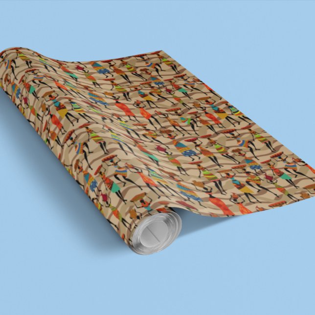 Tribal African Pattern Ethnisch Geschenkpapier (Von Creator hochgeladen)