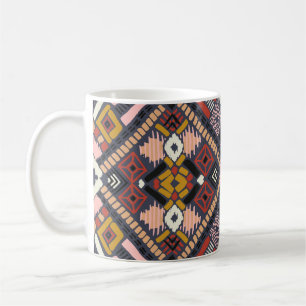 Tribal African Zickzack Aztec Muster Kaffeetasse