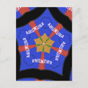 Tribal-Afrika-Design: Hakuna Matata Postkarte