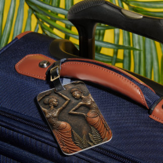Tribal-afrikanisches Erbe, skulpturale Kunst Gepäckanhänger