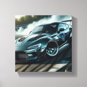 Tribal Armor Drift Car Drift Racing Kunst Leinwanddruck