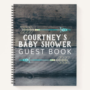 Tribal Arrow Baby shower Invité Livre Rustique Bo