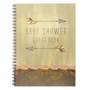 Tribal Arrow Baby Showgast Notizblock