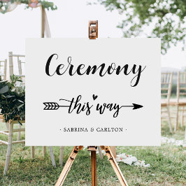 Tribal Arrow Hochzeit Zeremonie Richtung Zeichen Künstlicher Leinwanddruck