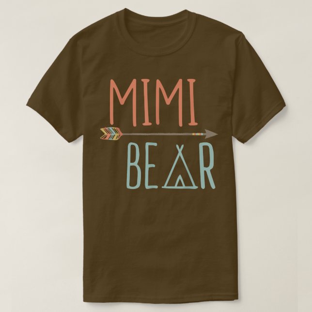 Tribal Arrow Mimi Bear Oma T-Shirt (Design vorne)