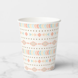 Tribal Arrows Boho Party Paper Cup Pappbecher