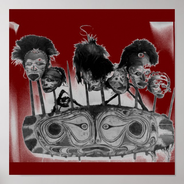 Tribal Art #2 B+W Poster (Vorne)